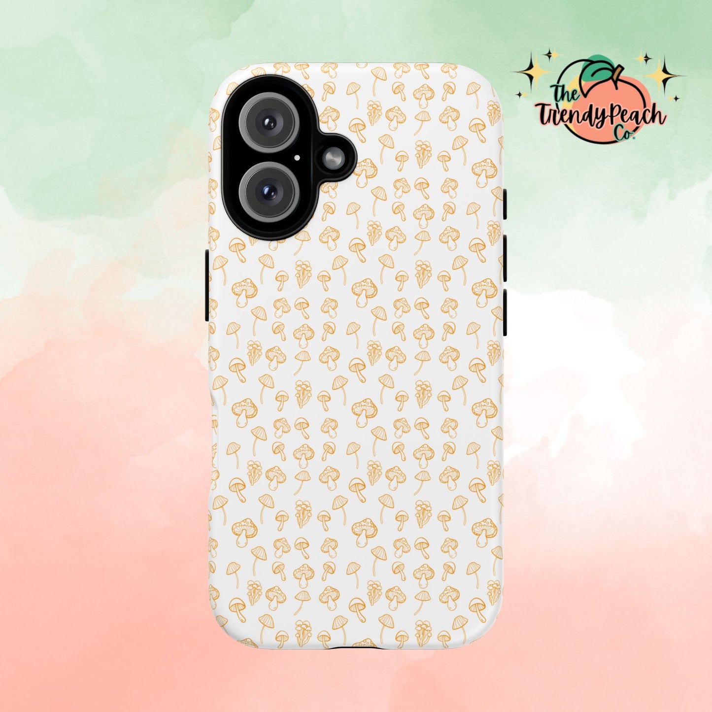 Orange Mushroom Variety Dual Layer Phone Case