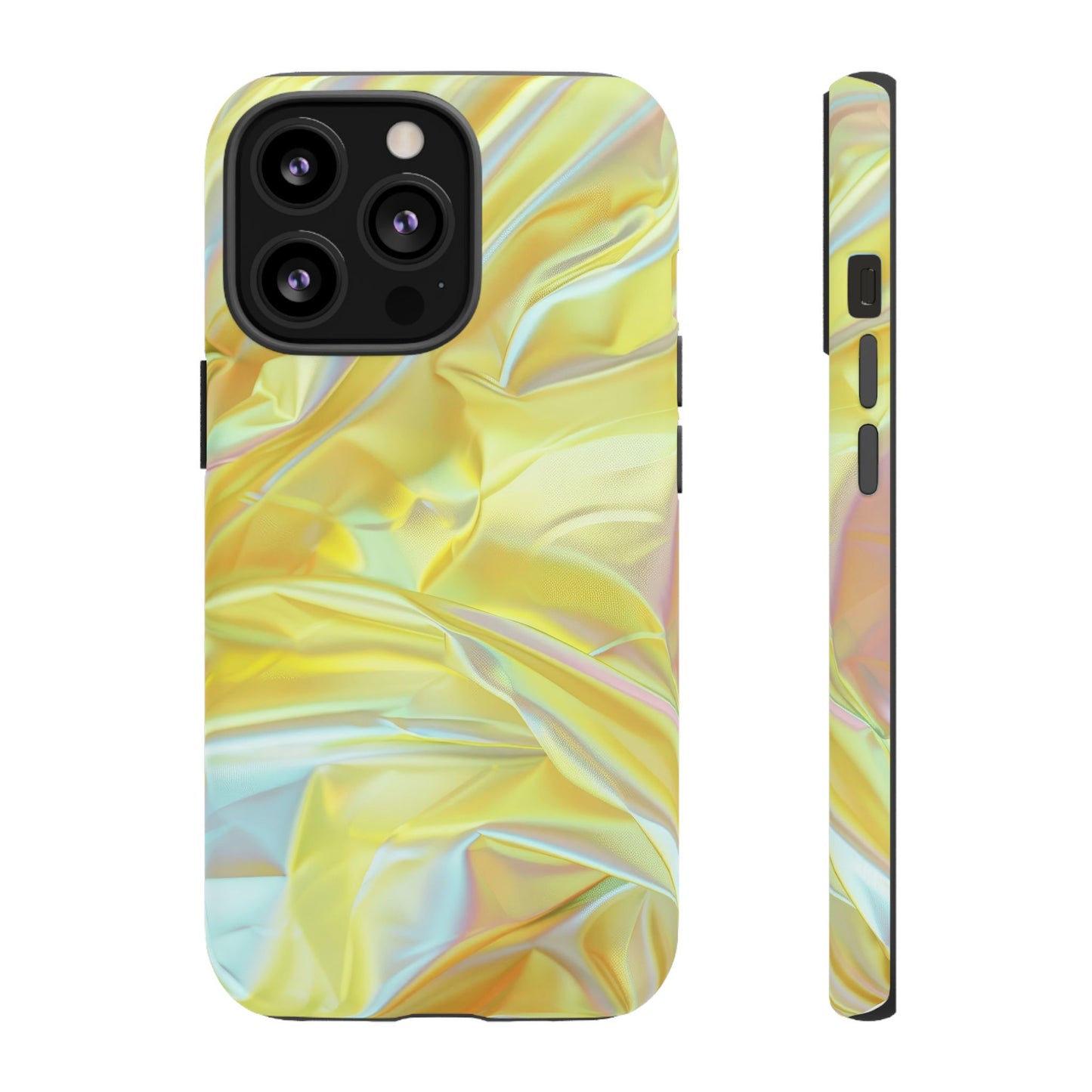 Yellow Pastel Hologram Dual Layer Phone Case