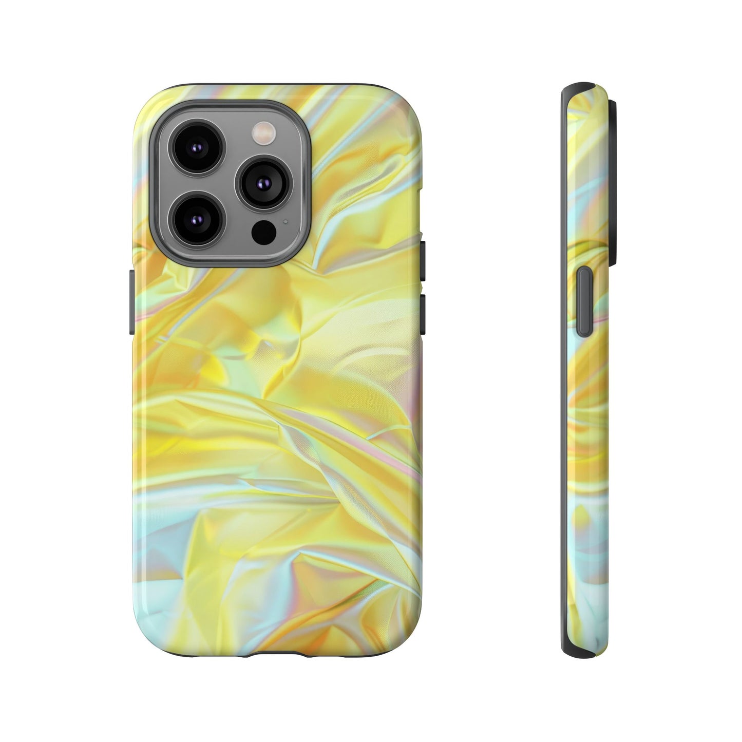 Yellow Pastel Hologram Dual Layer Phone Case