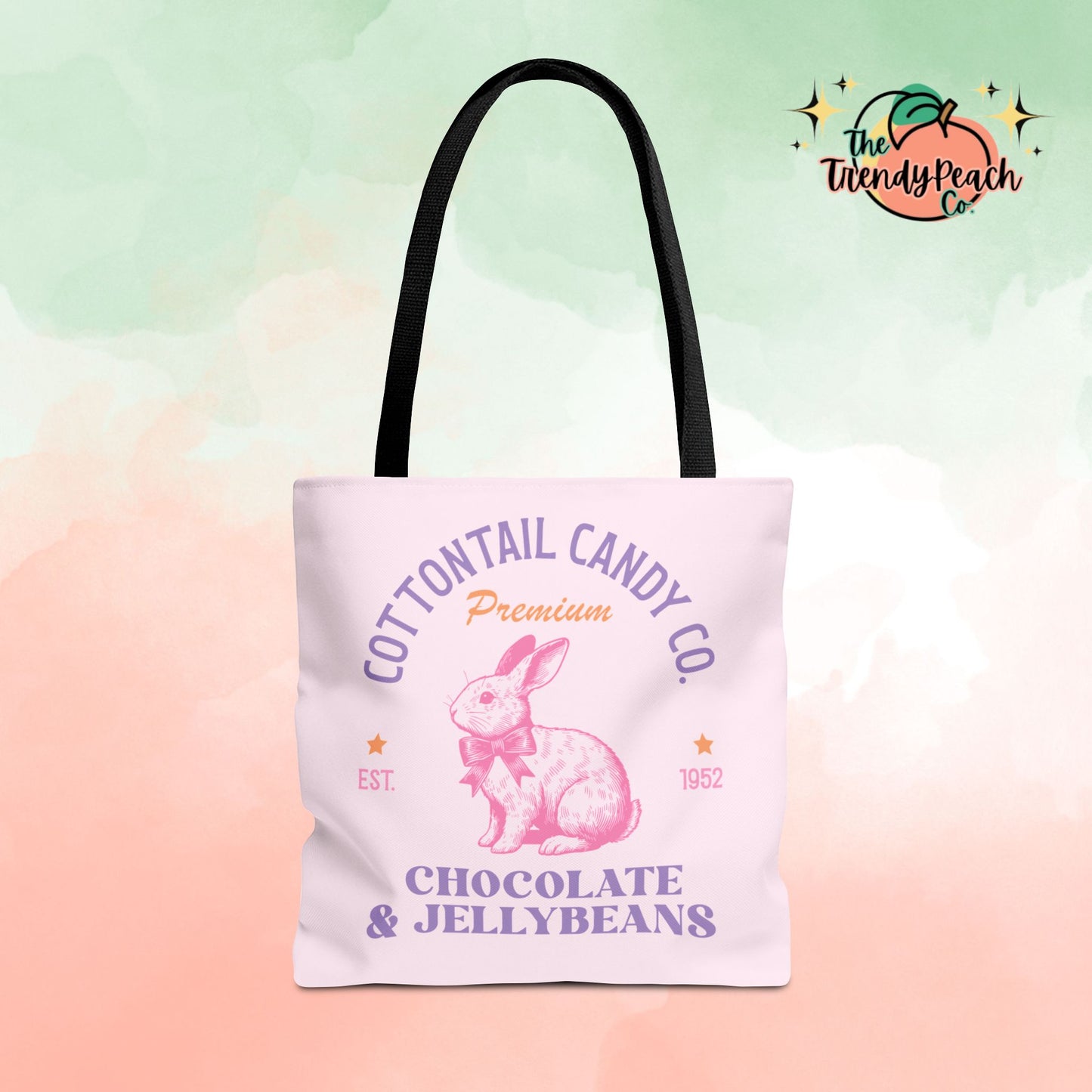 Cottontail Candy Co. Bunny Easter Tote Bag