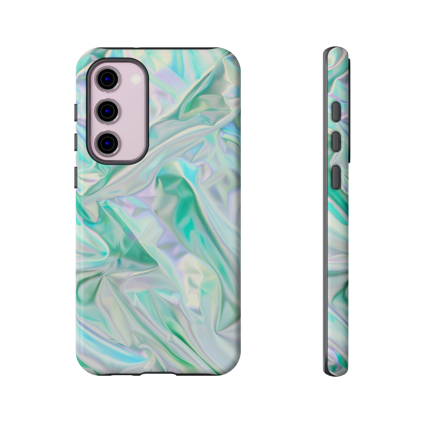 Blue Pastel Hologram Dual Layer Phone Case