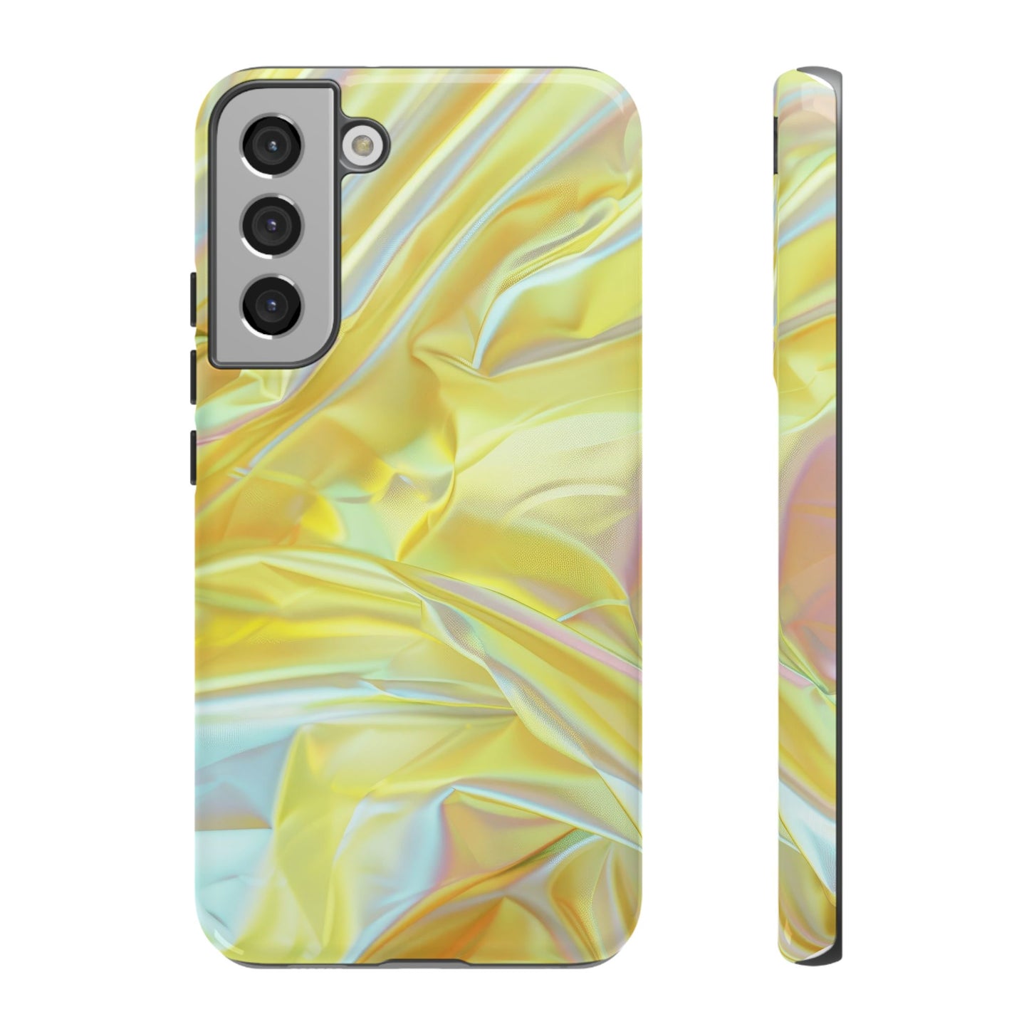 Yellow Pastel Hologram Dual Layer Phone Case