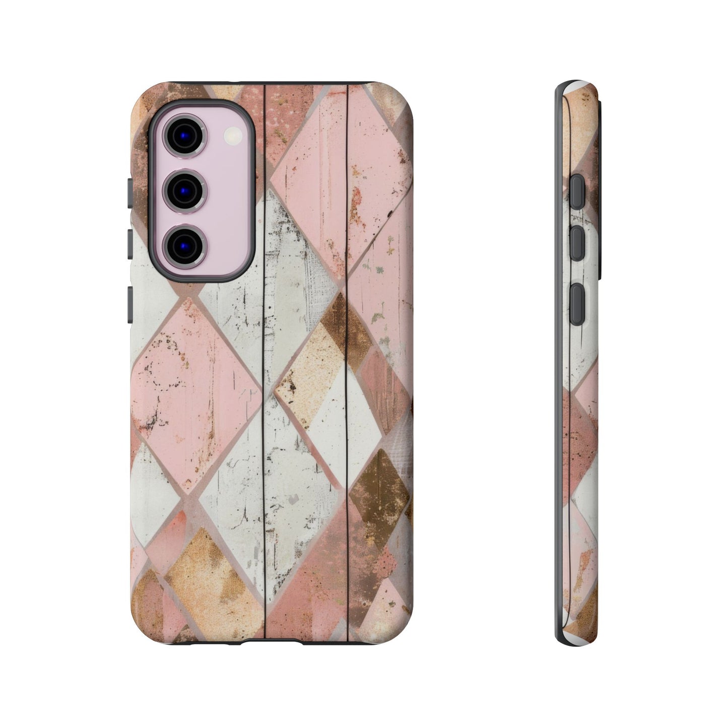 Rustic Gold And Pink Dual Layer Phone Case