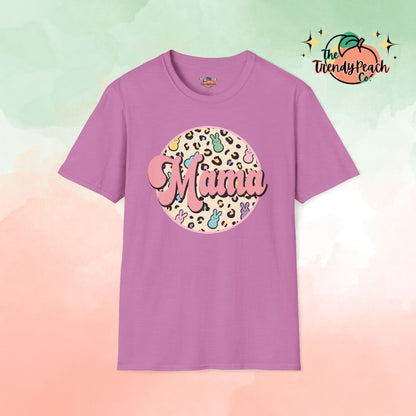 Leopard & Peeps Mama Easter Graphic Tee