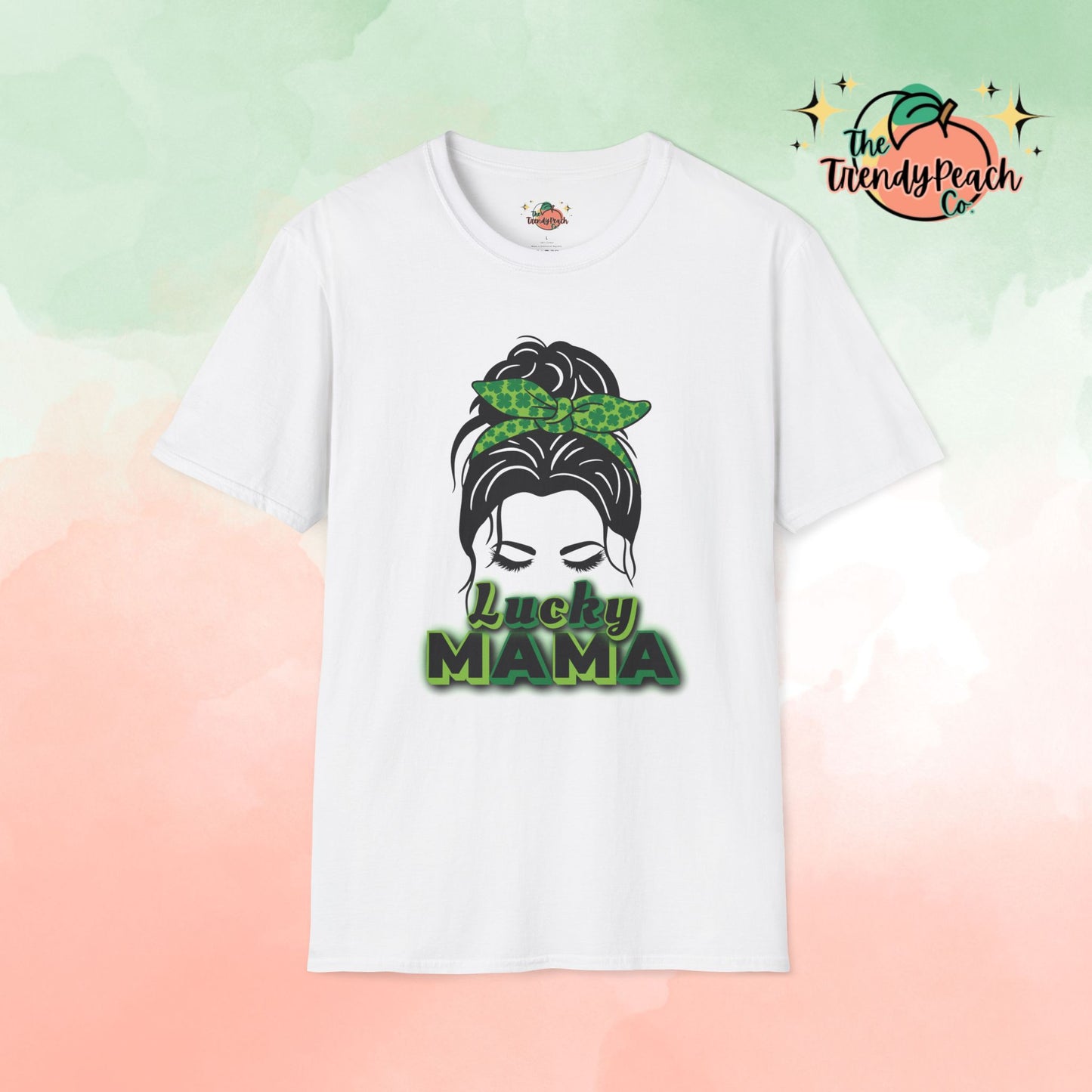 Lucky Mama Girl Aesthetic St. Patrick's Day Graphic Tee