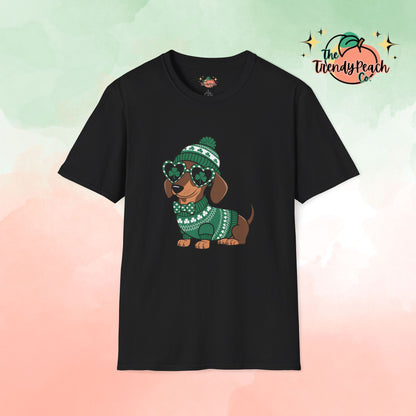 Lucky Dachshund St. Patrick's Day Graphic Tee