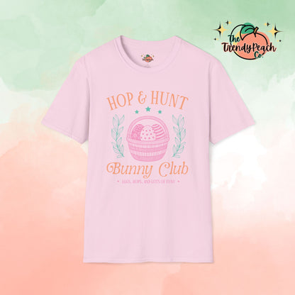 Hop & Hunt Bunny Club Easter Graphic Tee