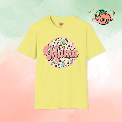 Leopard & Peeps Mama Easter Graphic Tee