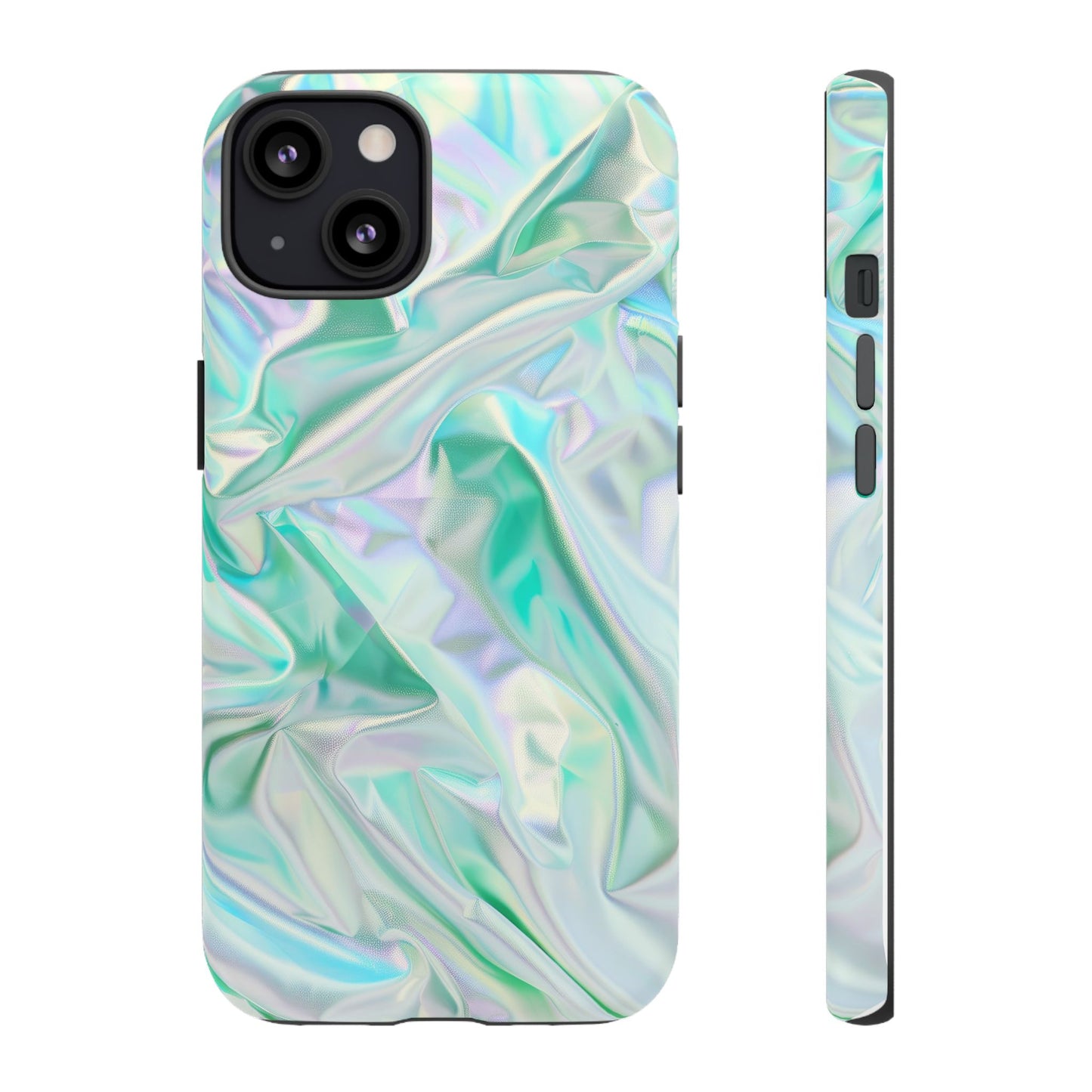 Blue Pastel Hologram Dual Layer Phone Case