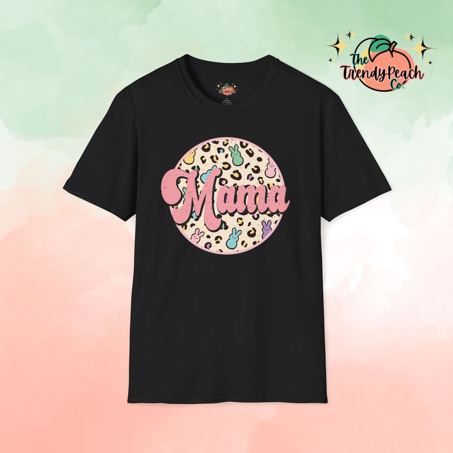 Leopard & Peeps Mama Easter Graphic Tee