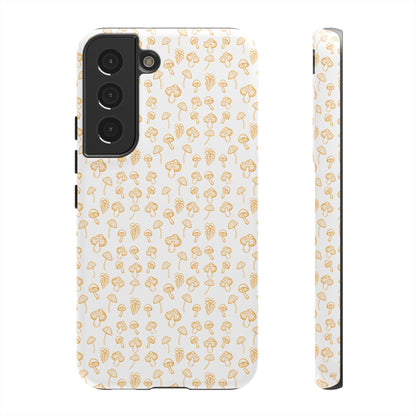 Orange Mushroom Variety Dual Layer Phone Case