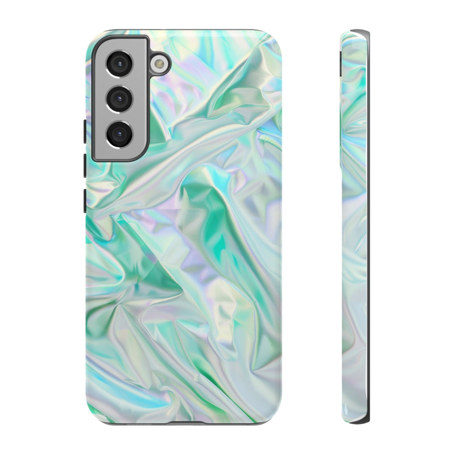 Blue Pastel Hologram Dual Layer Phone Case