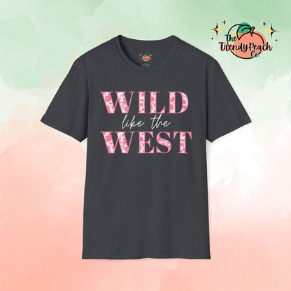 Wild Like The West Cow Print Graphic Tee