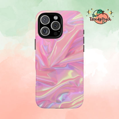 Pink Pastel Hologram Dual Layer Phone Case