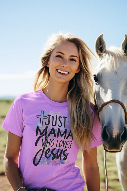 Mama Loves Jesus Graphic Tee