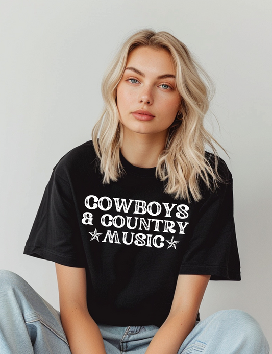 Cowboys & Country Music Graphic Tee