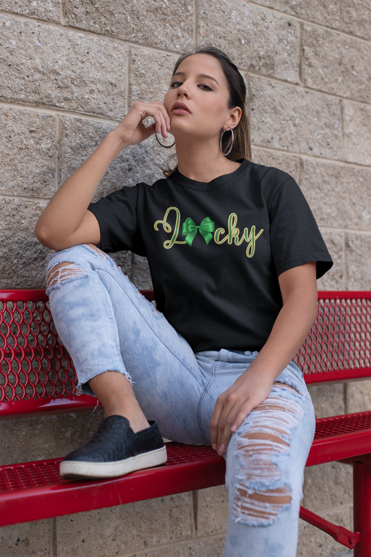 Lucky Bow St. Patrick's Day Graphic Tee