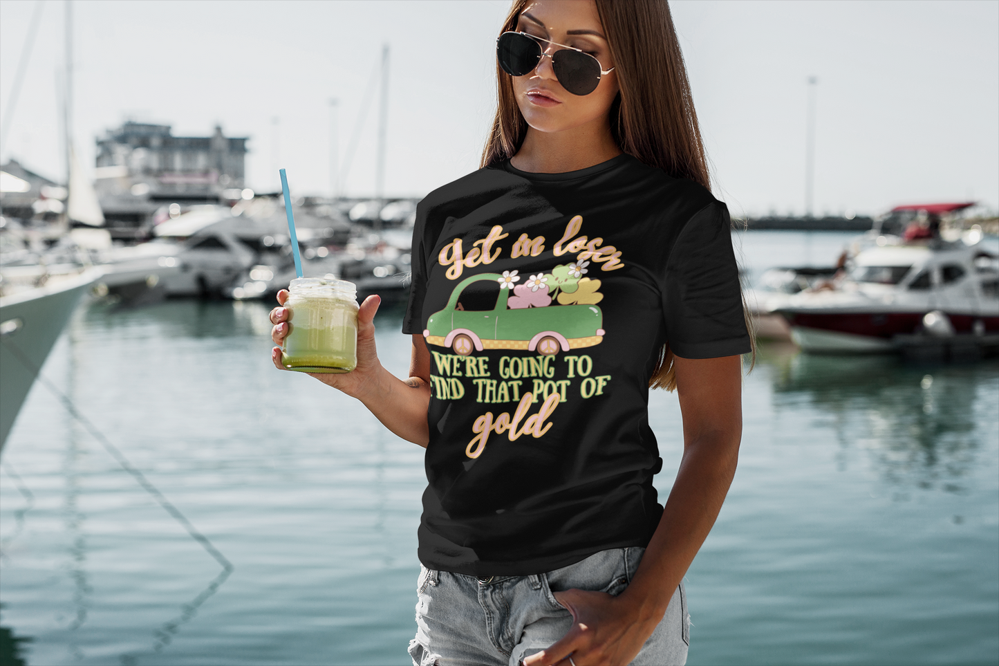 Get In Loser Mean Girl St. Patrick's Day Graphic Tee