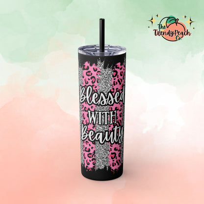 Blessed with Beauty 20z Tumbler with Straw