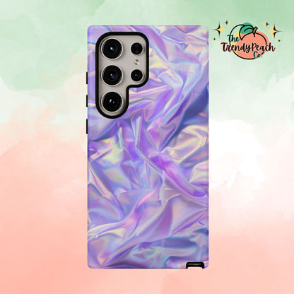 Purple Pastel Hologram Dual Layer Phone Case