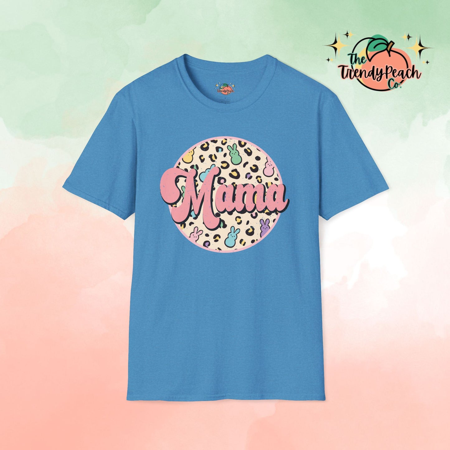 Leopard & Peeps Mama Easter Graphic Tee