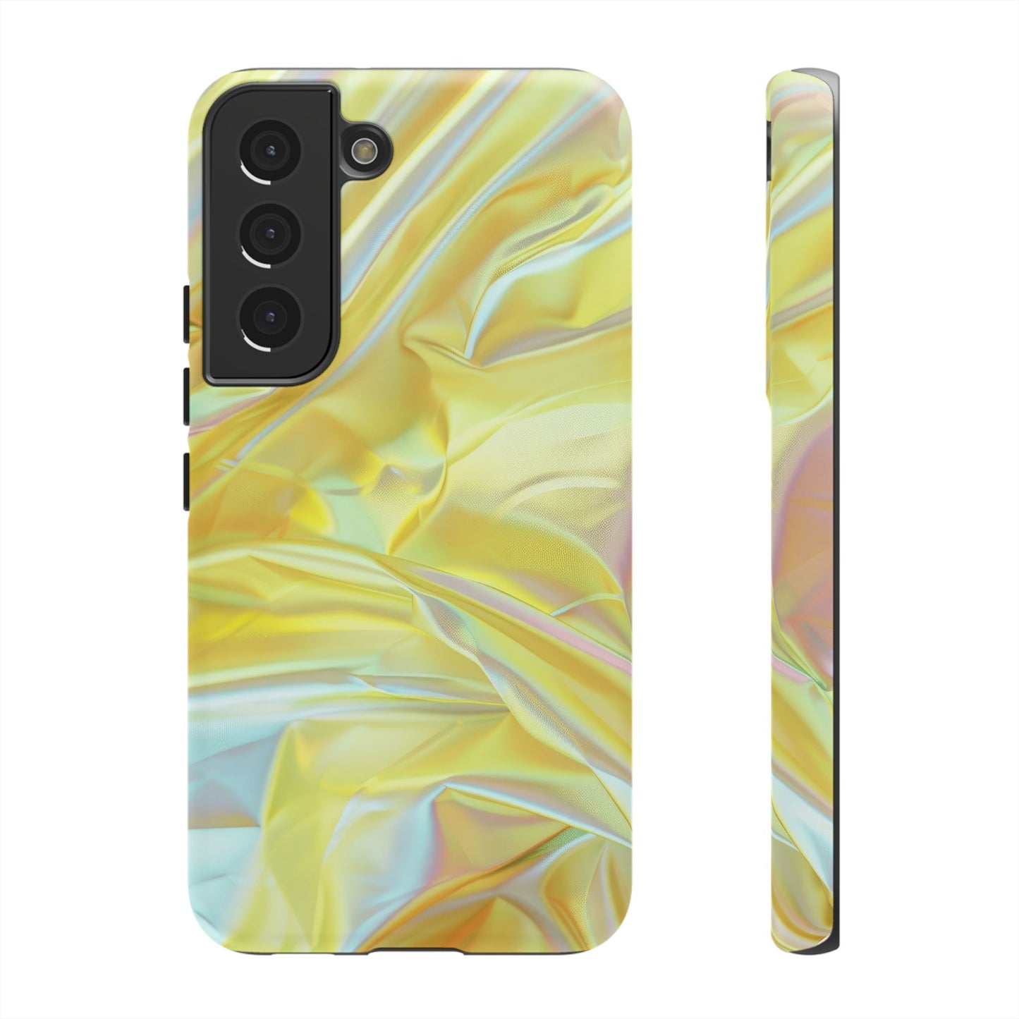 Yellow Pastel Hologram Dual Layer Phone Case