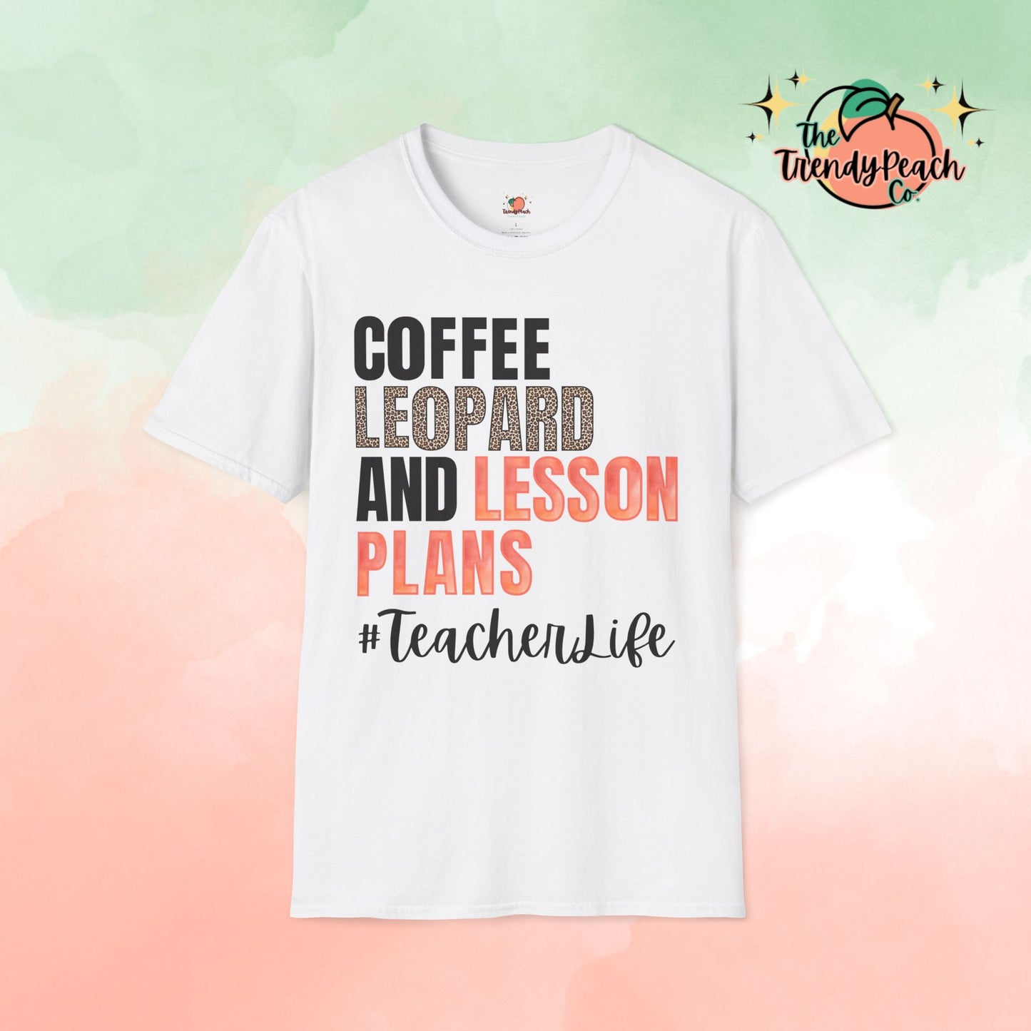 Coffee Leopard & Lesson Plans Graphic Tee