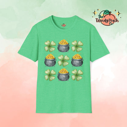 Shamrocks & Pots of Gold St. Patrick's Day Graphic Tee