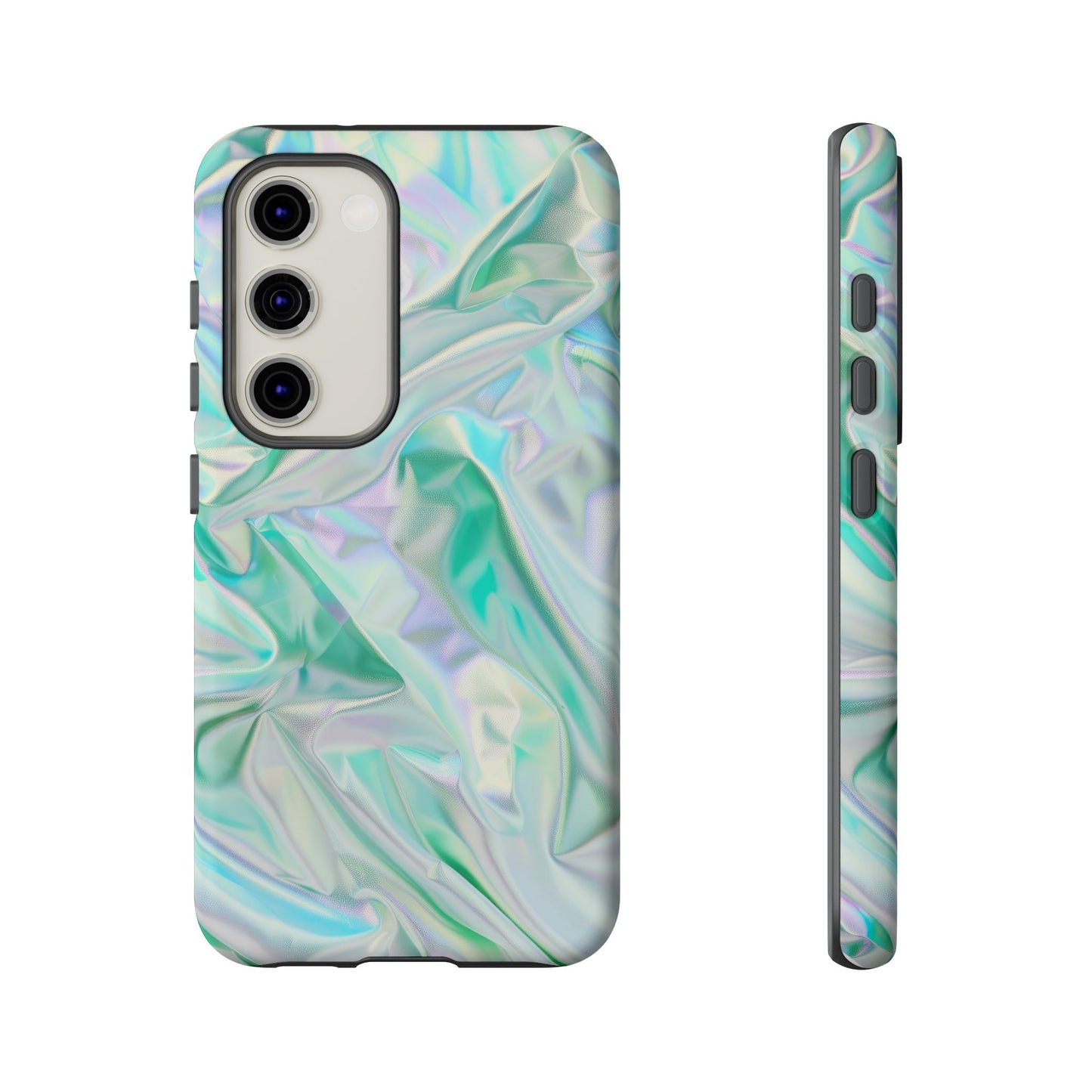 Blue Pastel Hologram Dual Layer Phone Case