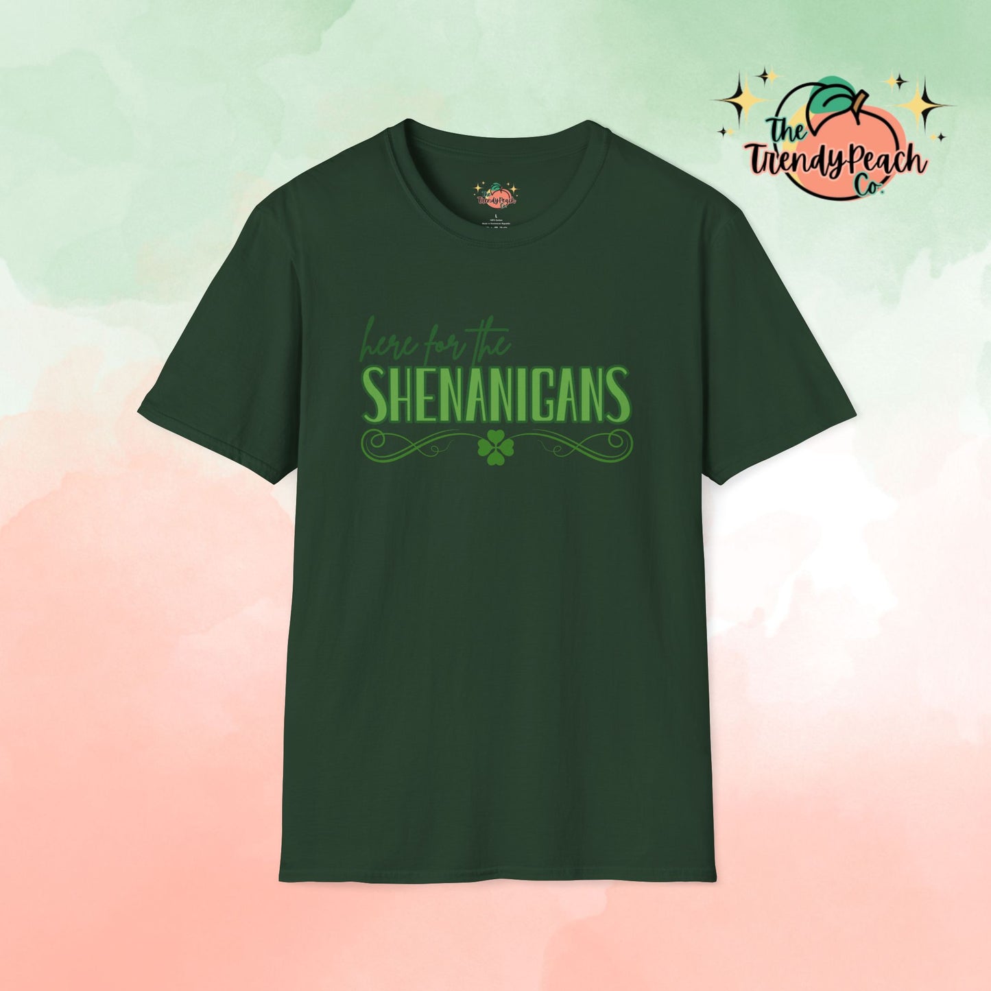 Here For The Shenanigans St. Patrick's Day Graphic Tee