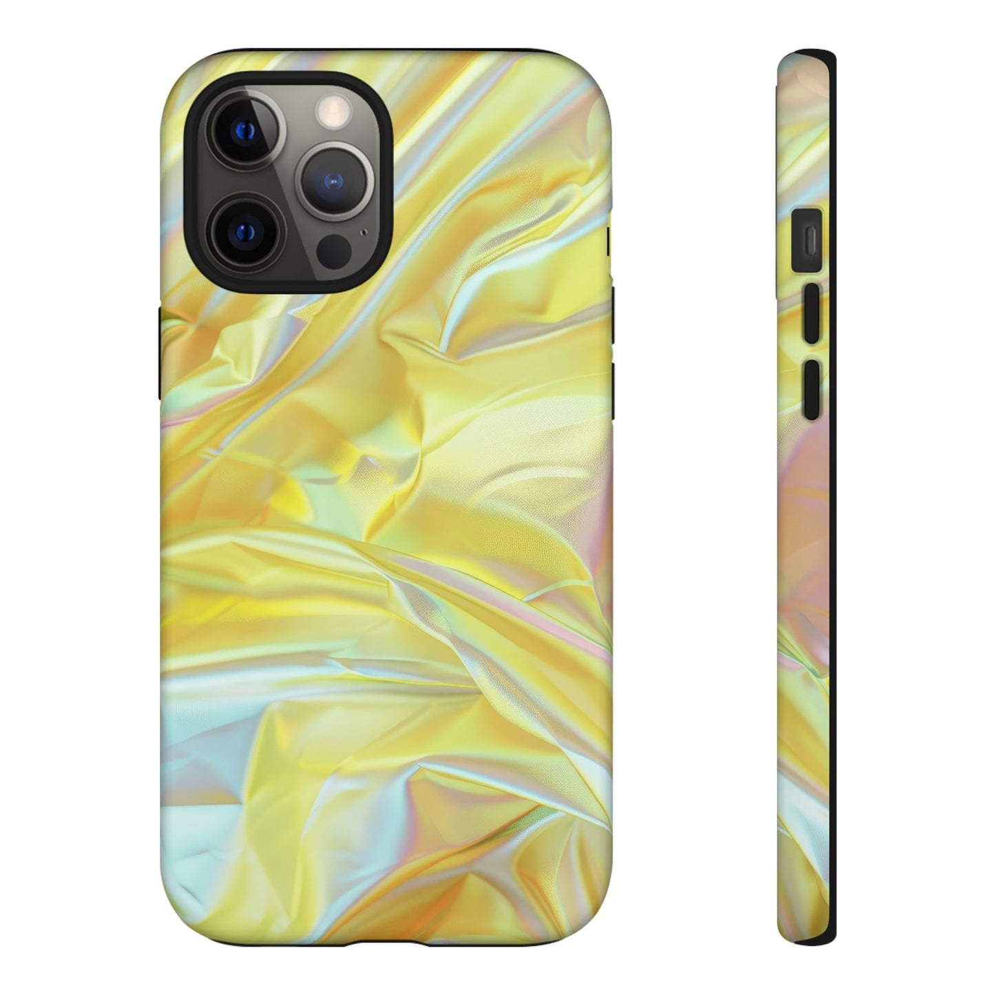 Yellow Pastel Hologram Dual Layer Phone Case