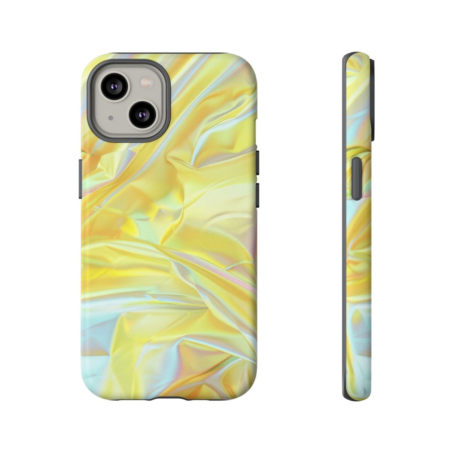 Yellow Pastel Hologram Dual Layer Phone Case