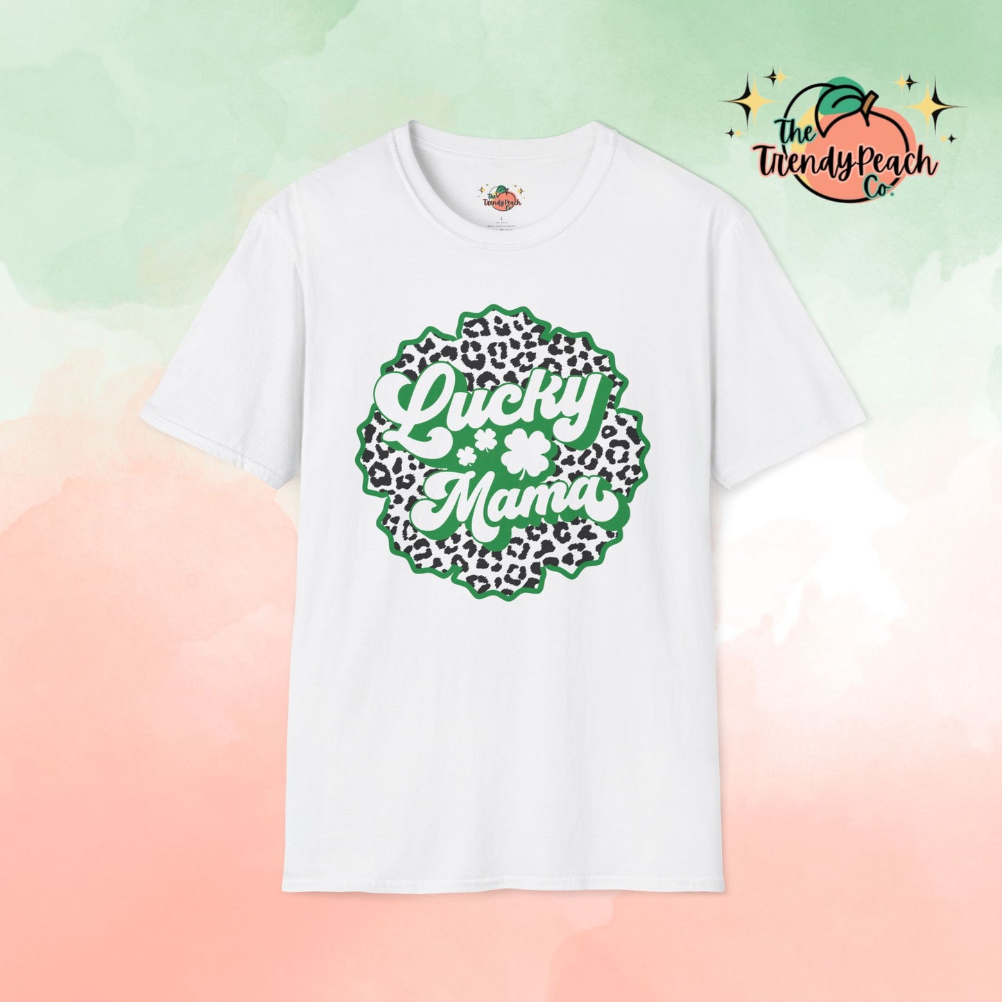 Leopard Lucky Mama St. Patrick's Day Graphic Tee