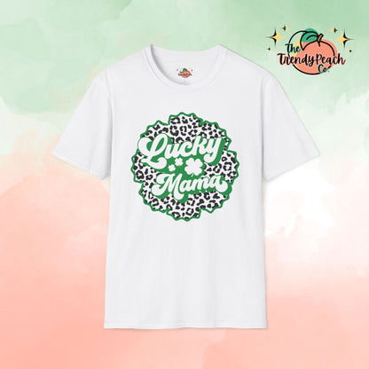 Leopard Lucky Mama St. Patrick's Day Graphic Tee