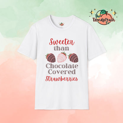 Valentine's Day Chocolate Covered Strawberry Graphic Tee