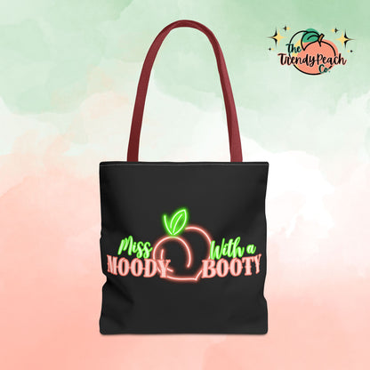 Miss Moody With A Booty Neon Peach Tote Bag