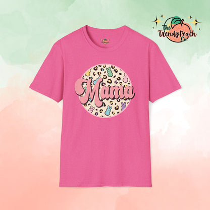 Leopard & Peeps Mama Easter Graphic Tee