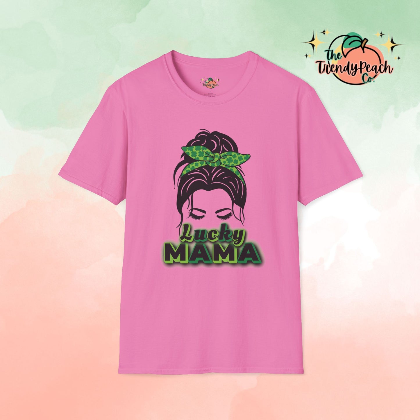 Lucky Mama Girl Aesthetic St. Patrick's Day Graphic Tee