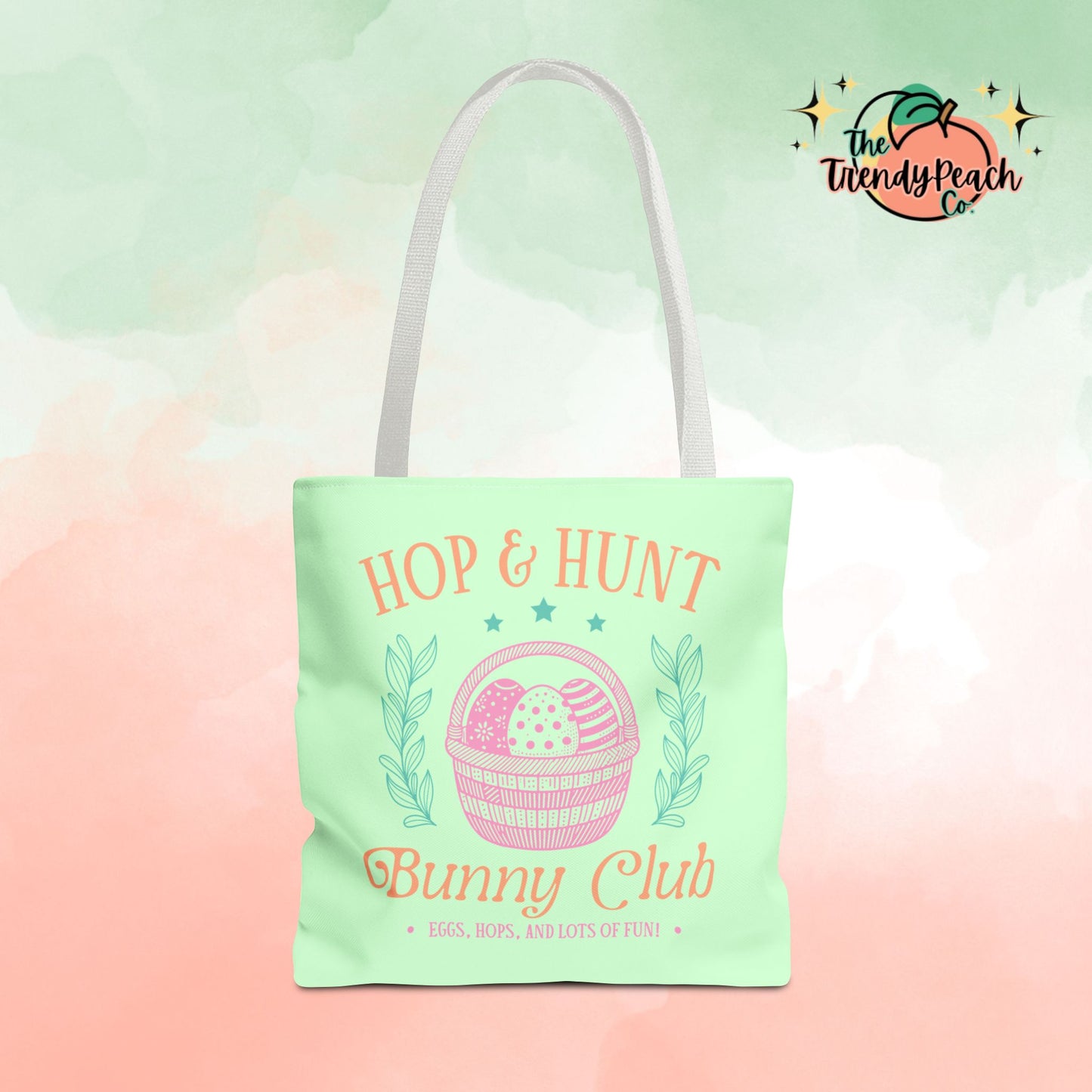 Hop & Hunt Bunny Club Easter Tote Bag