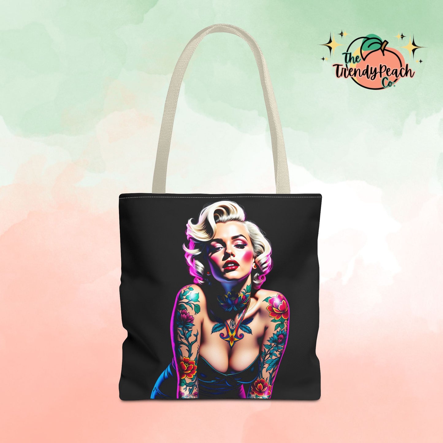 Tattoo Monroe Pop Culture Tote Bag