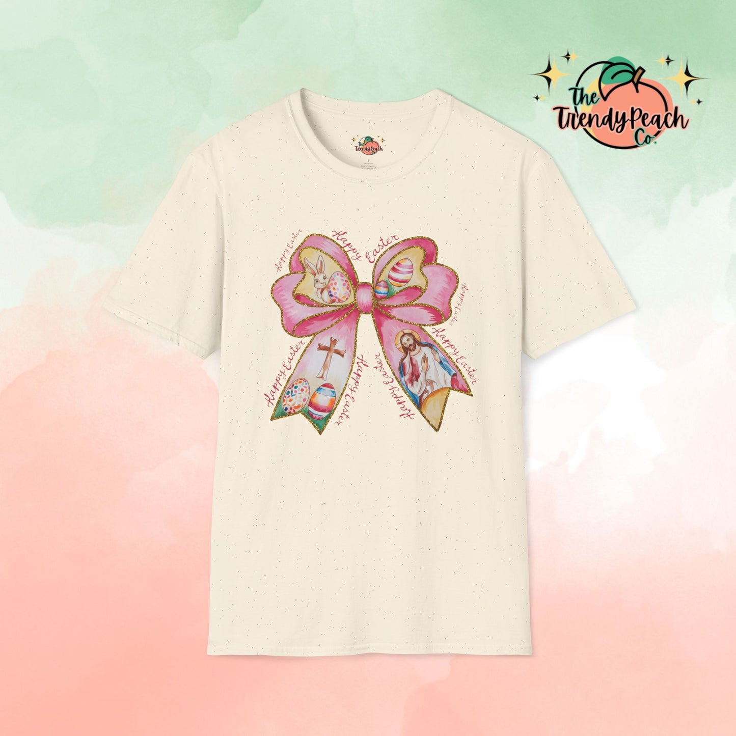 Easter-Themed Christian Bow Easter Graphic Tee