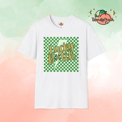 Checkered Lucky B*tch St. Patrick's Day Graphic Tee