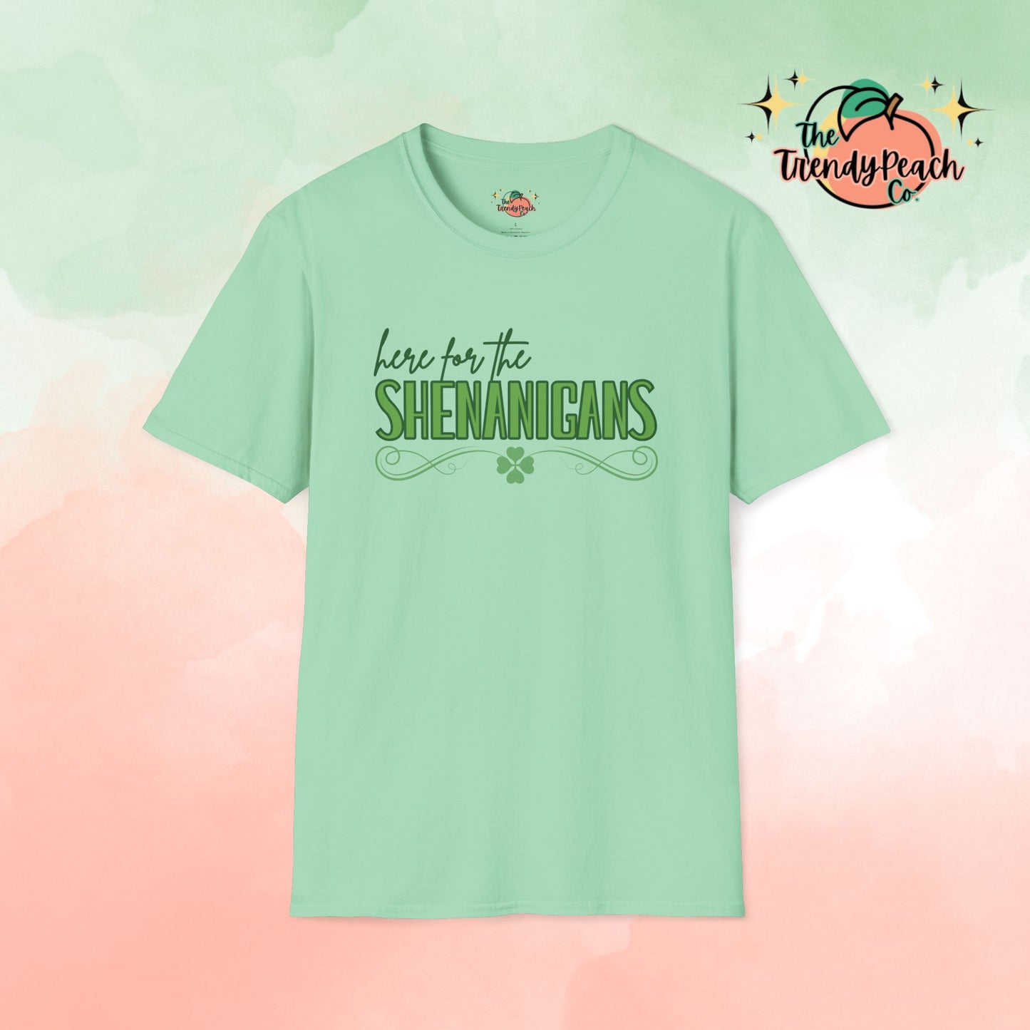 Here For The Shenanigans St. Patrick's Day Graphic Tee