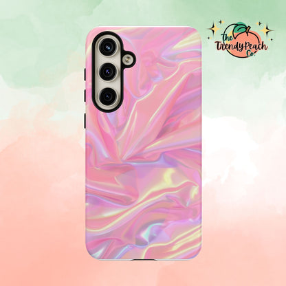 Pink Pastel Hologram Dual Layer Phone Case