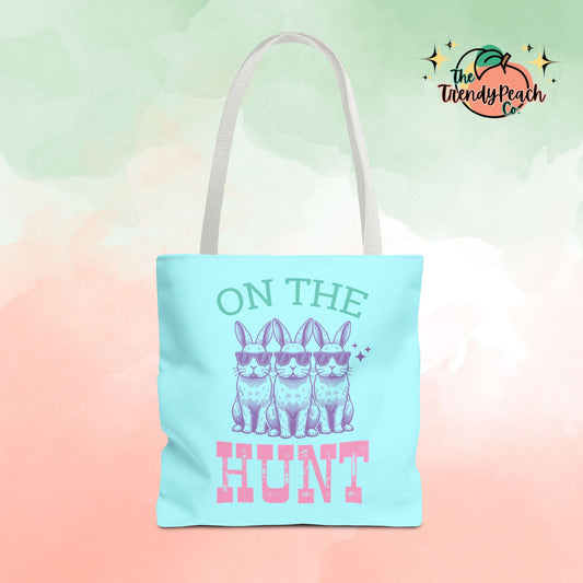 On The Hunt Bunny Easter Tote Bag