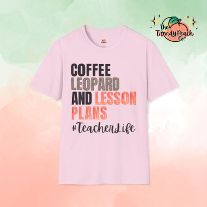 Coffee Leopard & Lesson Plans Graphic Tee