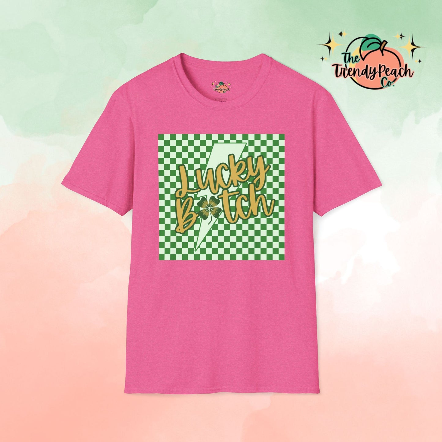 Checkered Lucky B*tch St. Patrick's Day Graphic Tee