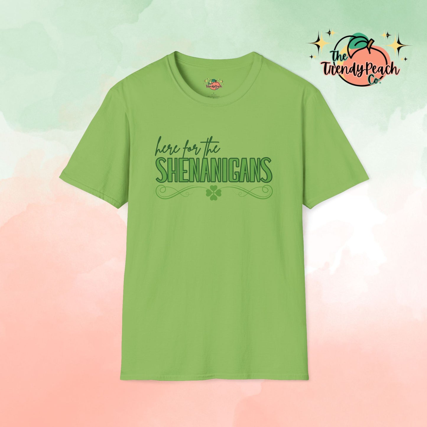 Here For The Shenanigans St. Patrick's Day Graphic Tee