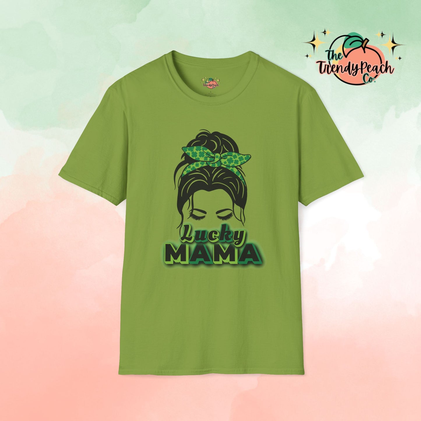 Lucky Mama Girl Aesthetic St. Patrick's Day Graphic Tee