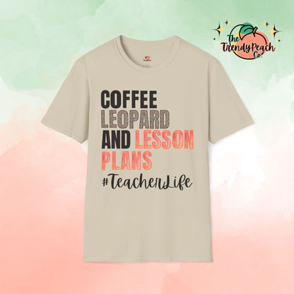 Coffee Leopard & Lesson Plans Graphic Tee